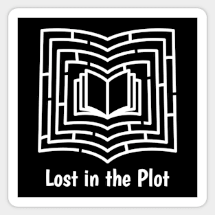 Lost in the Plot: A Maze of Literary Adventure Sticker